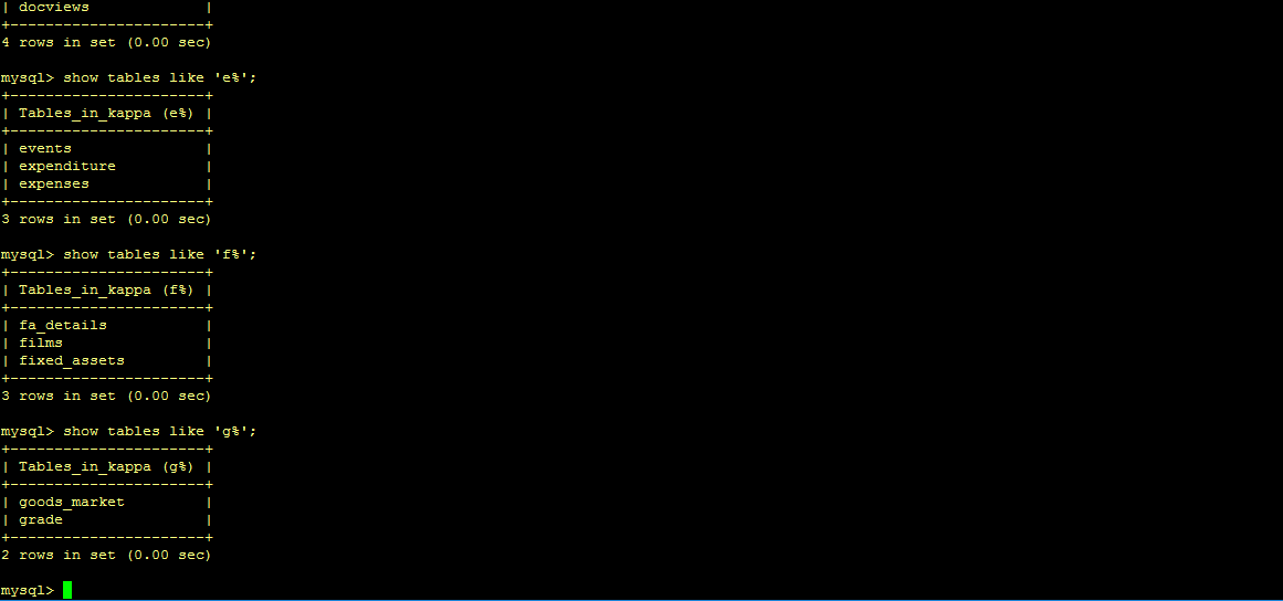 Dspyder - MySQL Console mode